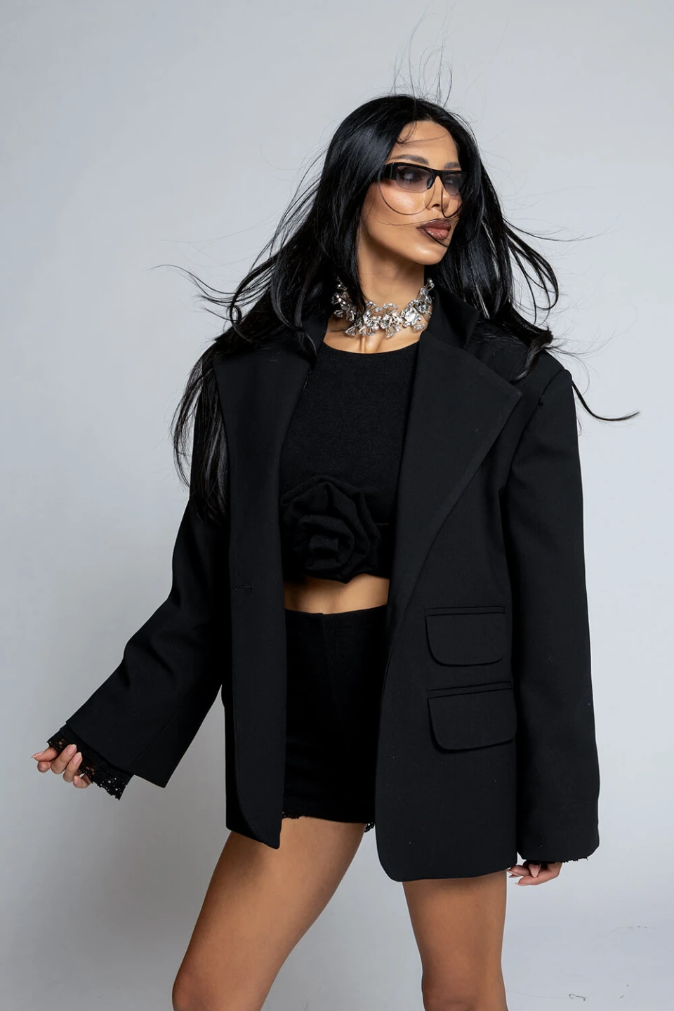 Black Nikole 3451 blazer
